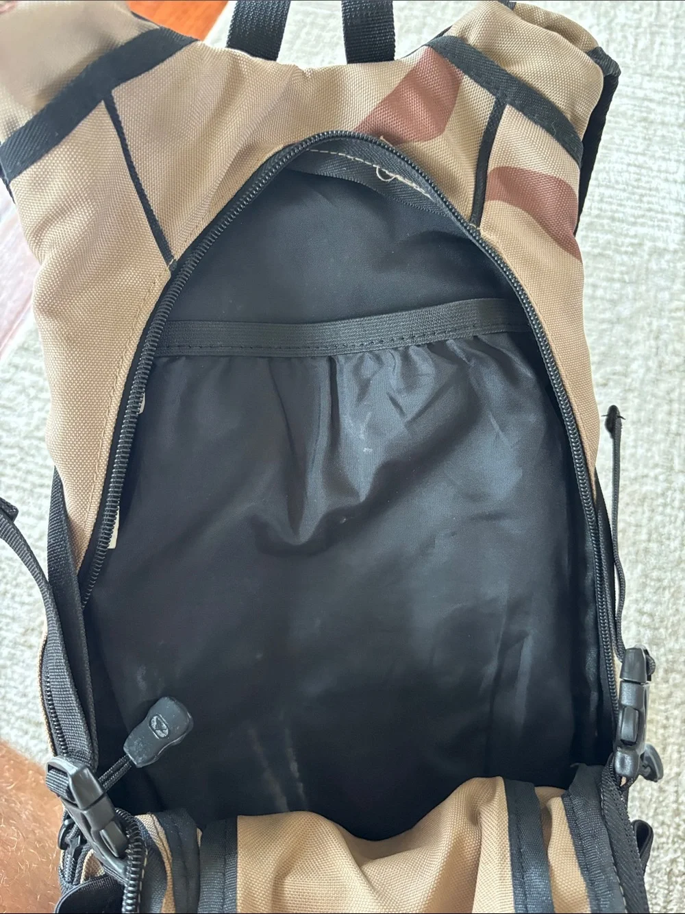 High Sierra Tan and Brown Camo Daypack Backpack